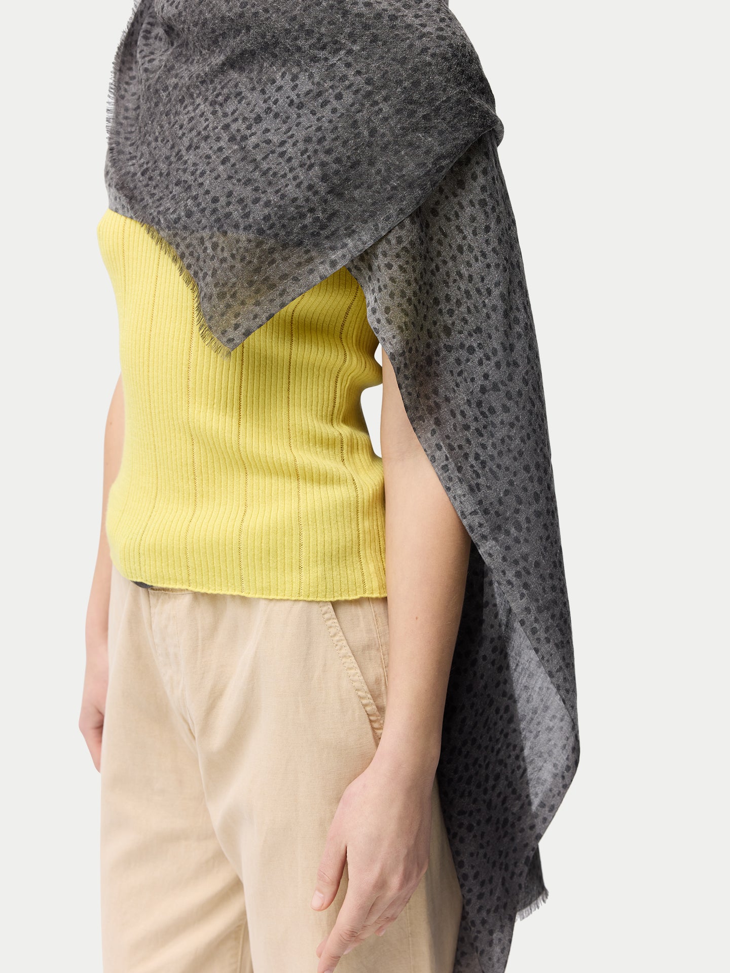 Dune Dots Printed Cashmere Shawl