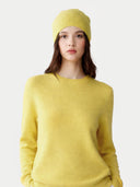 £99 Cashmere Hat & Jumper Set Maize - Gobi Cashmere #color_maize