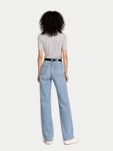Cashmere Silk Shirt with High Neck Vapor Blue - Gobi Cashmere #color_urban-gray