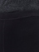 Women's Silk Cashmere Leggings Black - Gobi Cashmere #color_black