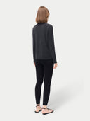 Women's Silk Cashmere Leggings Black - Gobi Cashmere #color_black