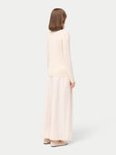 Women’s V-Neck Cashmere Sweater Off-White | GOBI UK