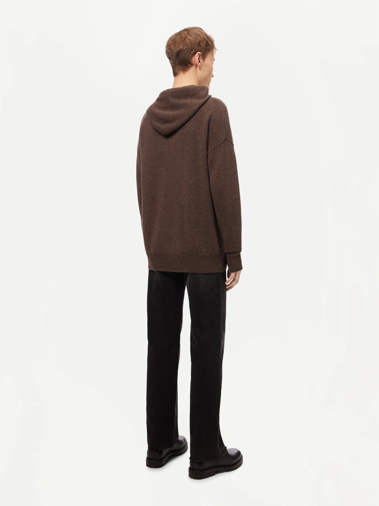 Men’s Cashmere Pullover Cacao - GOBI Cashmere - Sports Casual