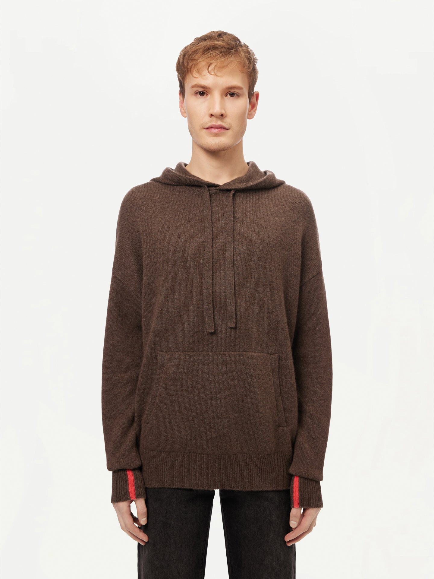 Men’s Cashmere Pullover Cacao - GOBI Cashmere - Sports Casual