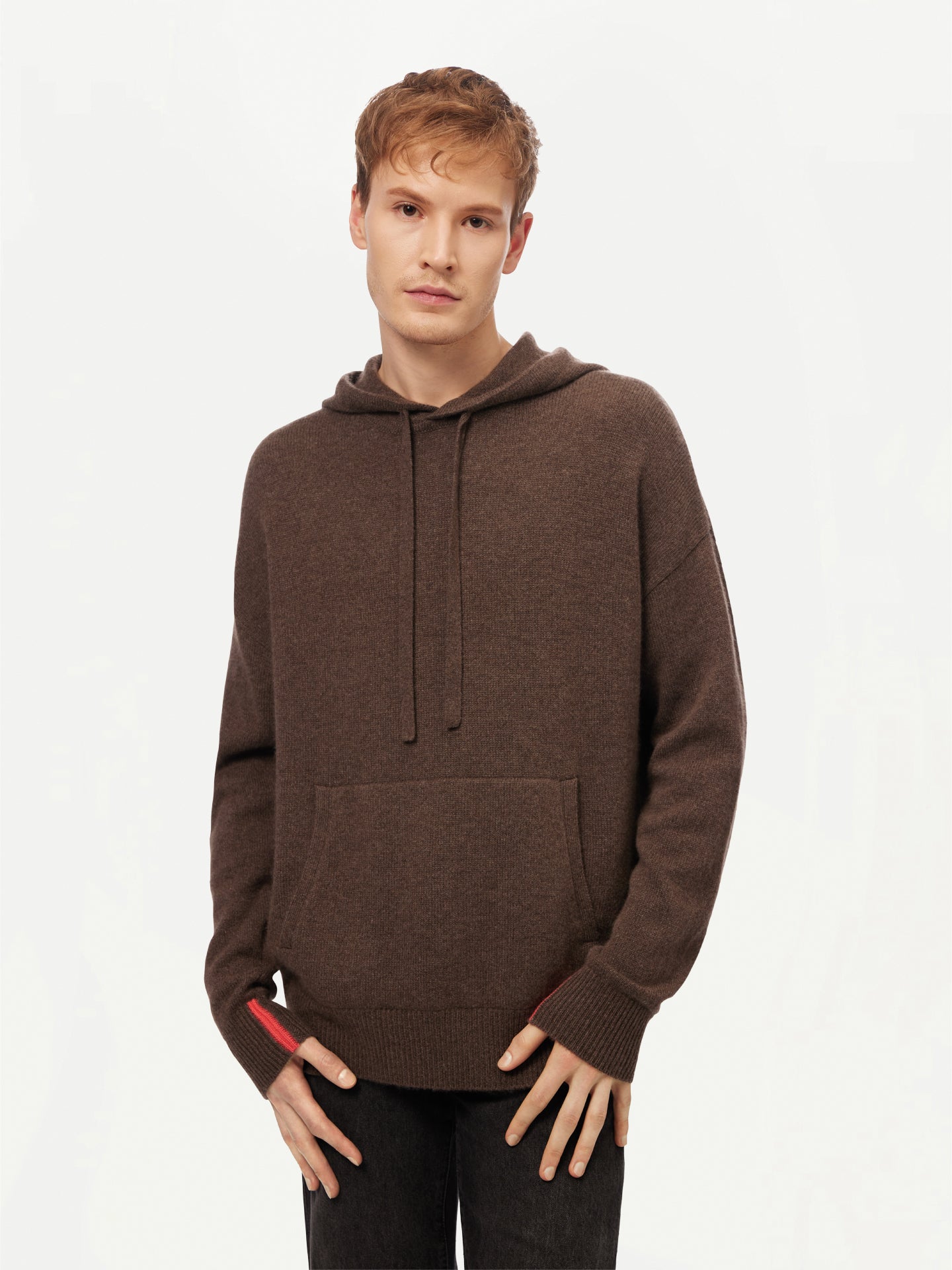 Men’s Cashmere Pullover Cacao - GOBI Cashmere - Sports Casual