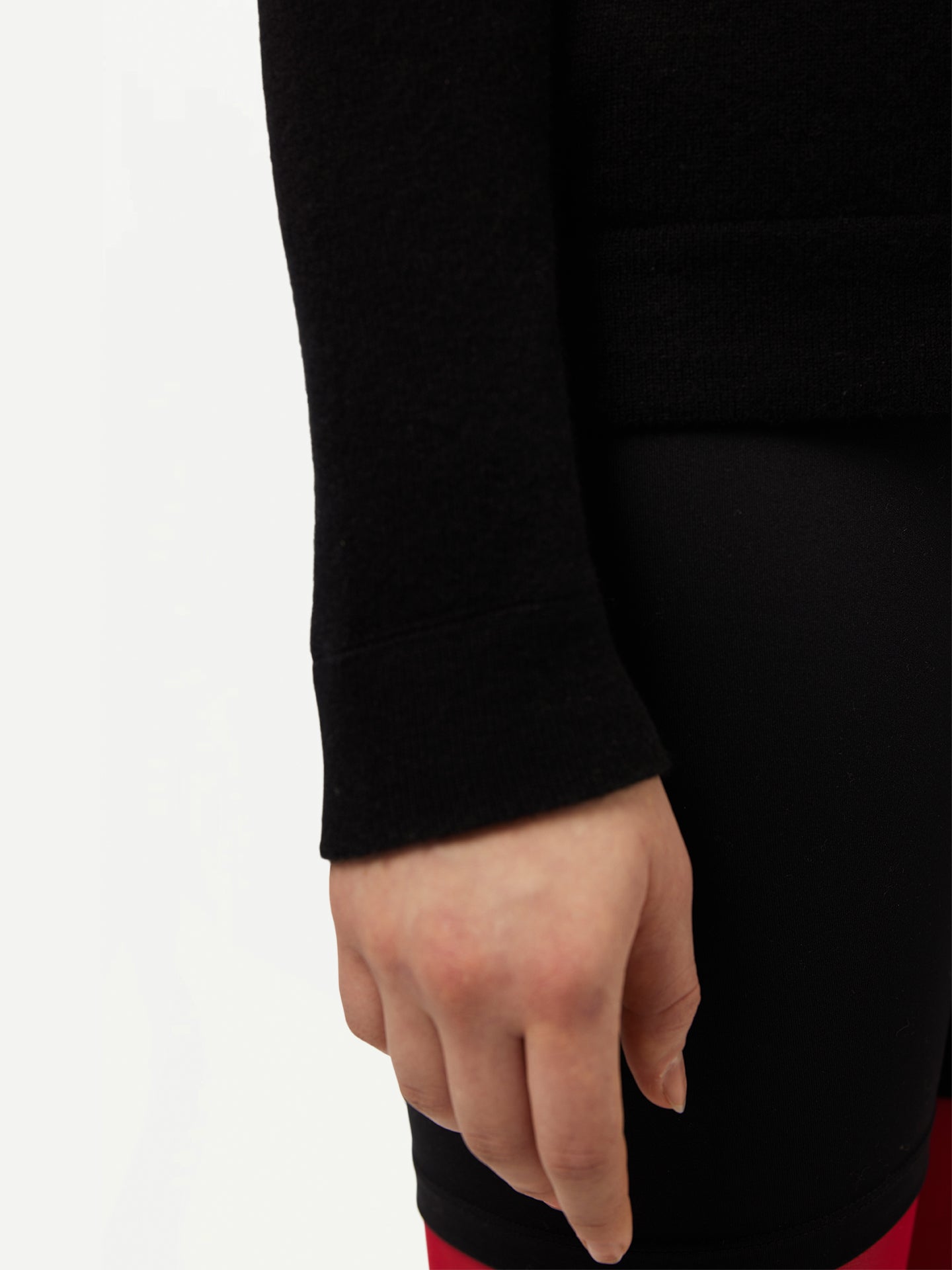 Women’s Cashmere Hoodie Black - GOBI Cashmere - Sports Casual