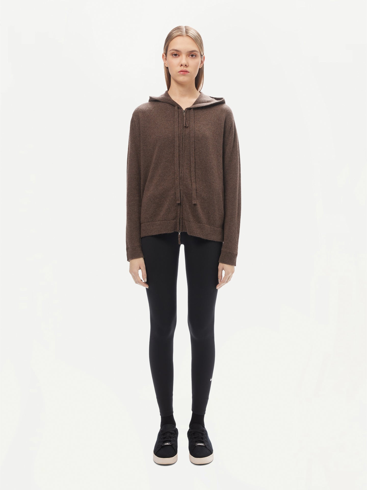 Women’s Cashmere Hoodie Cocoa - GOBI Cashmere - Sports Casual