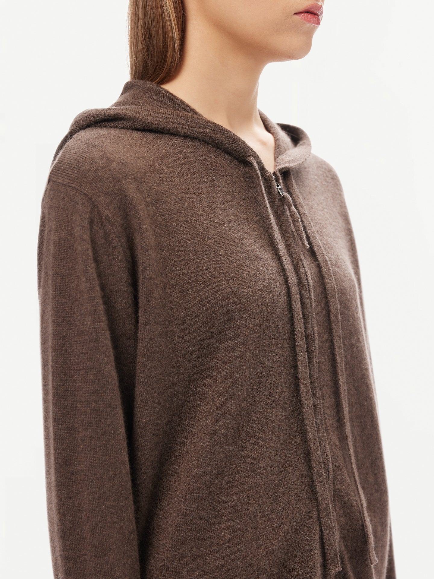 Women’s Cashmere Hoodie Cocoa - GOBI Cashmere - Sports Casual