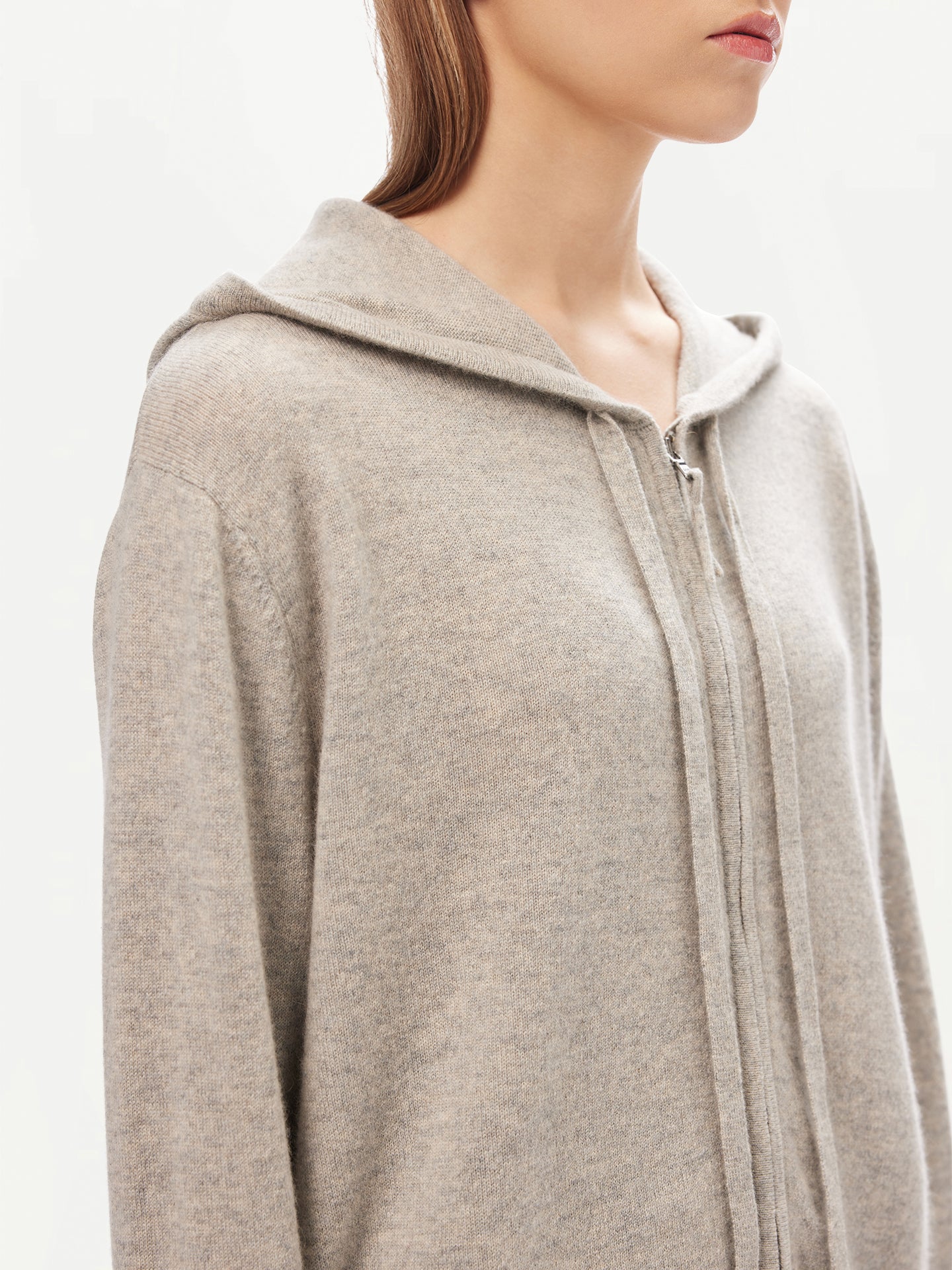 Women’s Cashmere Hoodie Dawn Blue - GOBI Cashmere - Sports Casual