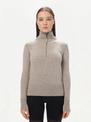 Women’s Quarter-Zip Cashmere Sweater - GOBI Sports Casual #color_dawn-blue