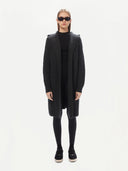 Women's Cashmere Hooded Cardigan Grey - Sports Casual |Gobi Cashmere #color_charcoal