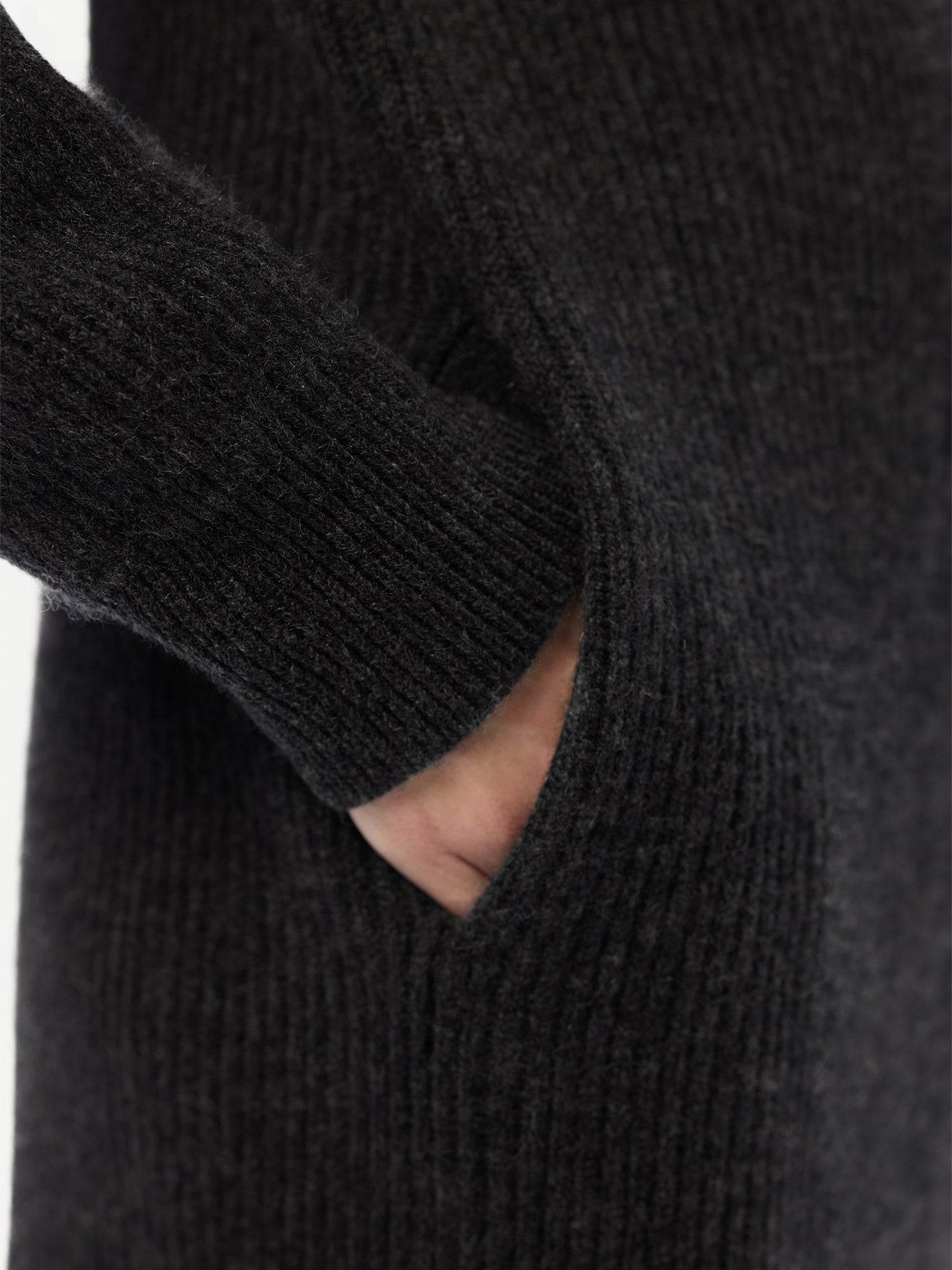 Cashmere Hooded Cardigan Charcoal - GOBI Cashmere - Sports Casual