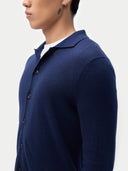 Cashmere Silk Blend Polo-Neck Cardigan | GOBI Cashmere
