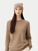 Organic Colour £99 Cashmere Hat & Jumper Set Taupe - Gobi Cashmere #color_taupe