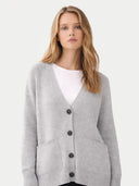 Relaxed-Fit Cashmere Cardigan High Rise - Gobi Cashmere