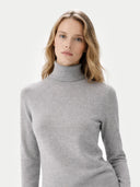 Timeless Cashmere Turtleneck Jumper High Rise - Gobi Cashmere