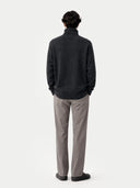 Men's Cashmere Turtleneck Charcoal - Gobi Cashmere