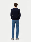 Timeless Crewneck Cashmere Jumper Navy Blazer - Gobi Cashmere