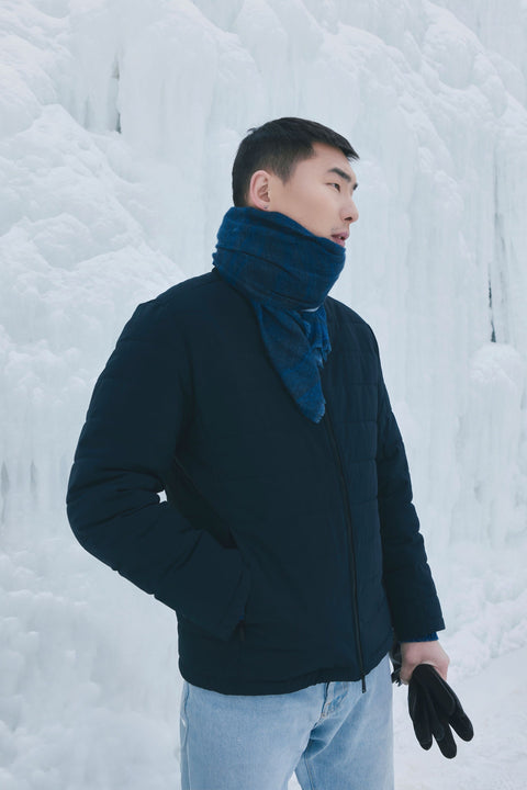 Men's CashmereTECH Jacket, editorial photo