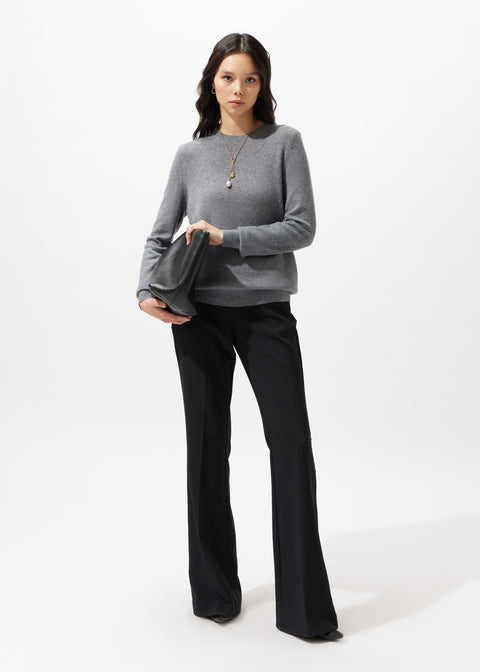 Women's Essential Cashmere Crewneck Jumper, editorial photo