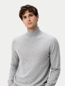 Timeless Mock Neck Cashmere Jumper High Rise - Gobi Cashmere