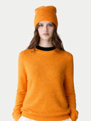 £99 Cashmere Hat & Jumper Set Apricot - Gobi Cashmere
