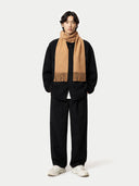 Cashmere Fringed Scarf Sheepskin - Gobi Cashmere
