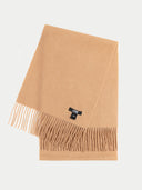 Cashmere Fringed Scarf Sheepskin - Gobi Cashmere #color_light-brown