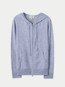 Woman Zipper Hoodie with Smiley Pocket High Rise - Gobi Cashmere