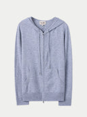 Woman Zipper Hoodie with Smiley Pocket High Rise - Gobi Cashmere #color_high-rise