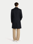 Cashmere Classic Lapel Coat Black - Gobi Cashmere