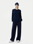 £99 Cashmere Hat & Jumper Set Navy - Gobi Cashmere