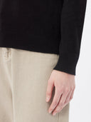Women’s Cashmere Roll neck Jumper Black | GOBI UK #color_black