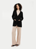 Relaxed-Fit Cashmere Cardigan Black - Gobi Cashmere