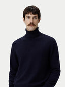 Timeless Turtleneck Cashmere Jumper Navy Blazer - Gobi Cashmere