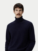 Timeless Turtleneck Cashmere Jumper Navy Blazer - Gobi Cashmere #color_navy-blazer