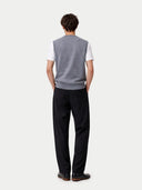 Timeless V-Neck Cashmere Vest Dim Gray - Gobi Cashmere