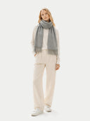 Cashmere Fringed Scarf Dim Gray - Gobi Cashmere