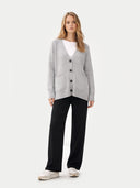 Relaxed-Fit Cashmere Cardigan High Rise - Gobi Cashmere