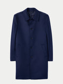 Men’s Single-Breasted Cashmere Coat Navy Blazer - Gobi Cashmere