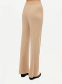 Women Wide-Leg Cashmere Pants Taupe | Gobi Cashmere #color_beige