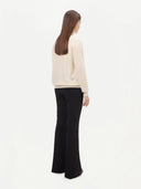 Women's Cashmere 3D Button-up Cardigan White - Gobi Cashmere #color_off-white