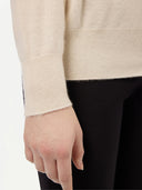 Women's Cashmere 3D Button-up Cardigan White - Gobi Cashmere #color_off-white