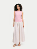 Timeless Cashmere Crewneck Vest Almond Blossom - Gobi Cashmere