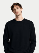 Essential Crewneck Cashmere Jumper Black - Gobi Cashmere