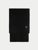 Unisex Lightweight Cashmere Shawl Black - Gobi Cashmere #color_black