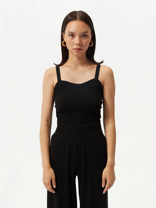 Women's GOBI Cashmere Camisole Black - Country-Chic Collection