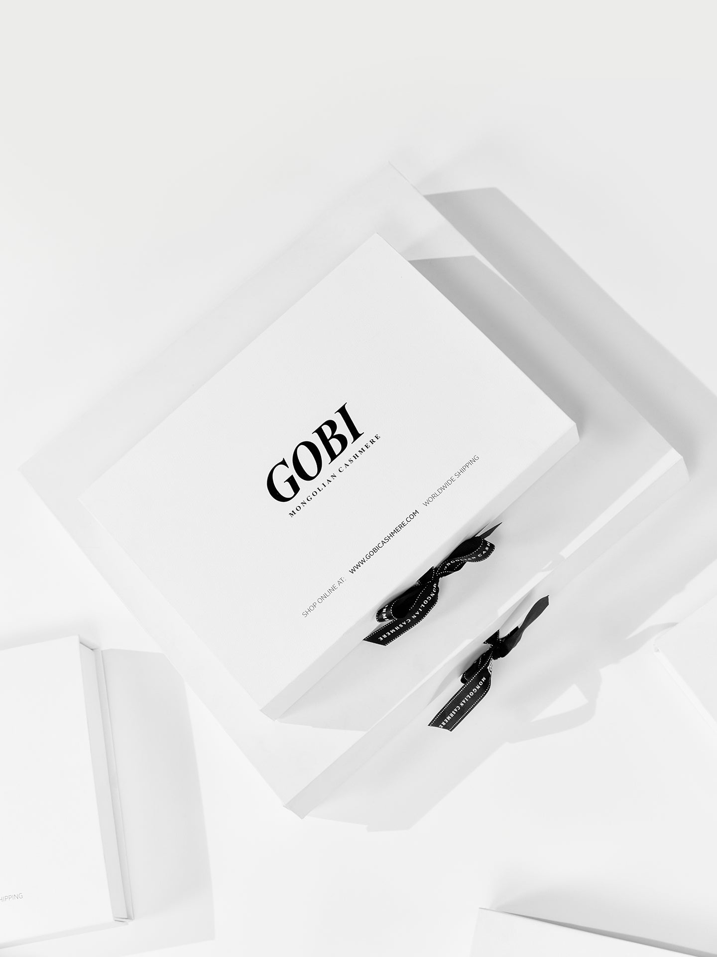 Luxury Gift box White - Gobi Cashmere 