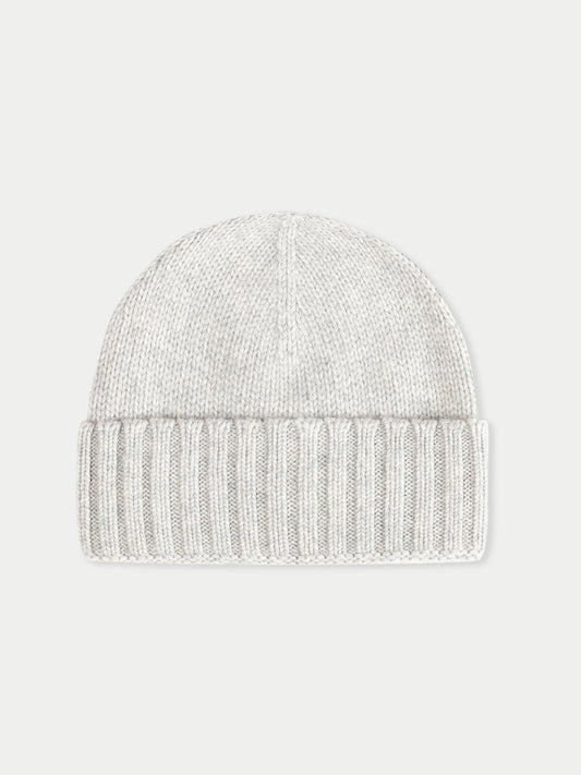 Unisex Cashmere Rib Knit Hat Dawn Blue - Gobi Cashmere