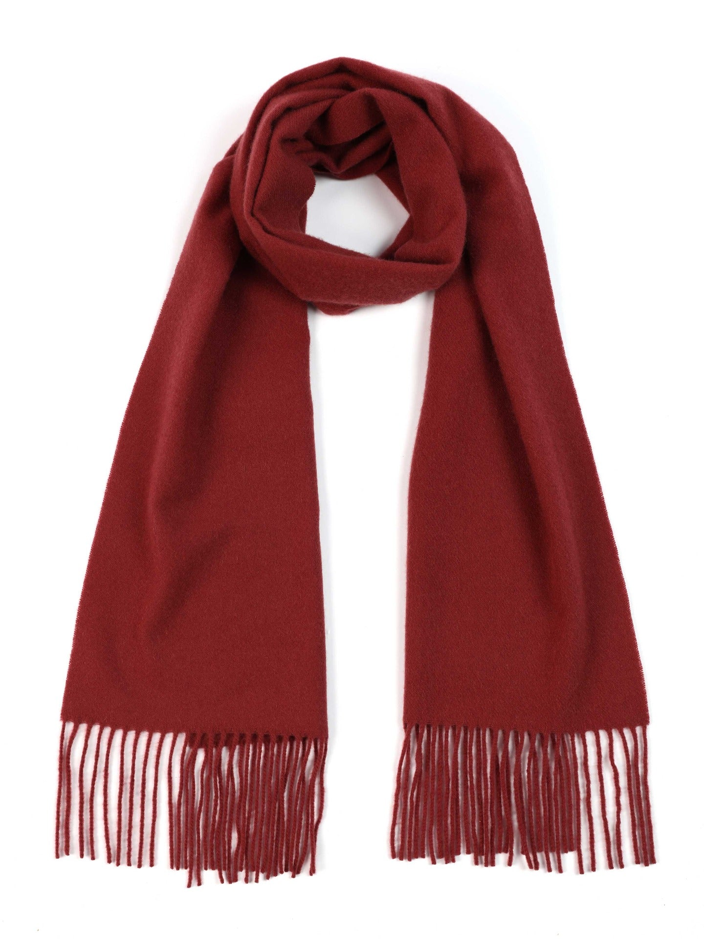 Unisex Cashmere Fringed Scarf Cowhide - Gobi Cashmere